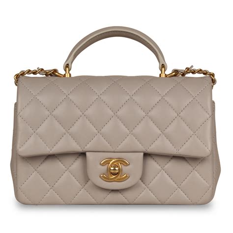 chanel flap bag grey|chanel rectangular mini top handle.